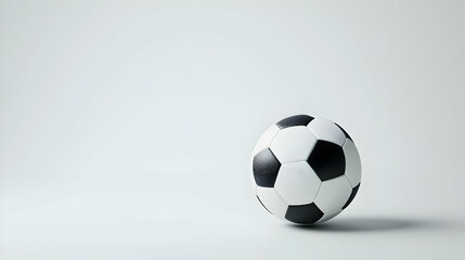 Naklejka premium Soccer Ball Studio Shot On White Background