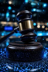 Court Gavel, Digital Background