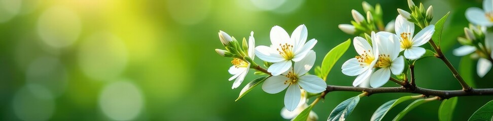 Obraz premium Waxflower shrub in full bloom with white flowers, plant, flower, wax flower