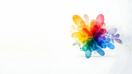Obraz premium Colorful Abstract Design with Watercolor Splashes