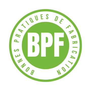 Symbole BPF bonnes pratiques de fabrication