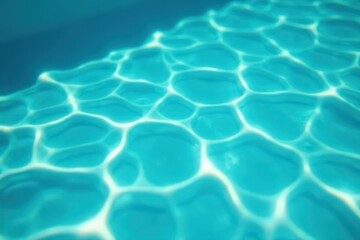 Crystal clear turquoise pool; slow-motion rising bubbles , still, bubbles, calm