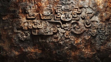 Ancient Stone Tablet Texture: Intricate Carvings and Timeworn Details for Historical and Cultural Designs