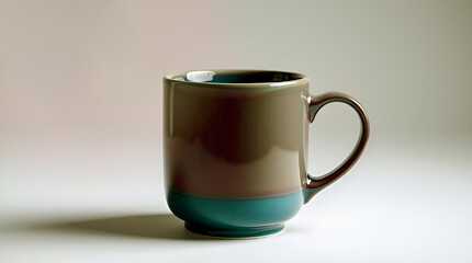 A cup of coffee and tea on a table with ceramic mugs in a cozy setting