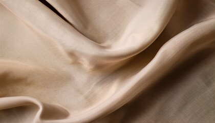 Neutral Beige Linen Fabric Texture with Subtle Textile Pattern