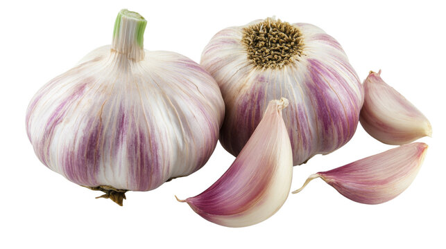 garlic isolated on transparent background