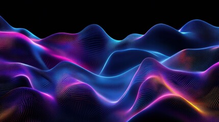 Obraz premium Experience the future with vibrant digital data streams and radiant holographic effects in a captivating cyber landscape