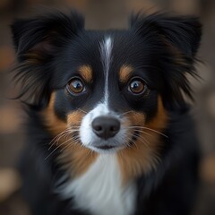 Dog Portrait with Close Up.