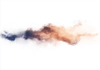 Fototapeta premium Vibrant colorful powder explosion with dust splash on a white background, high-resolution
