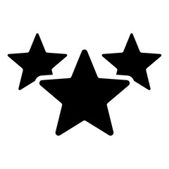 Stars Icon Customer Support and Service Glyph Design Vector Concept