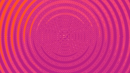 Abstract swirling circles, vibrant pink and orange