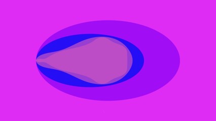 Abstract layered oval