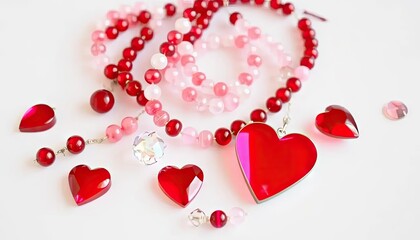 Red and Pink Beaded Jewelry
