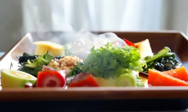 Assorted Food on Tray
