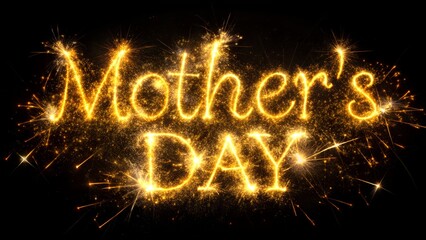 pink  Text with Mothers Day Caption . Celebration Banner with copy space.