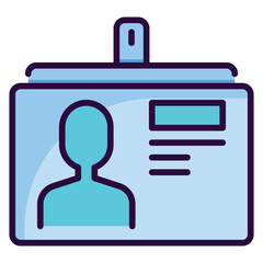 Id Card Filled Icon