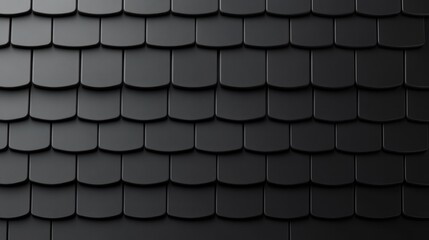 Fototapeta premium Dark grey roof shingles, seamless texture, background