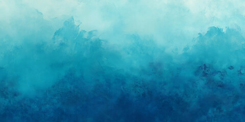 Obraz premium Abstract Blue Watercolor Painting Textured Sky or Ocean