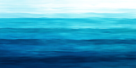 Obraz premium Abstract Ocean Serene Blue Hues in Layered Watercolors