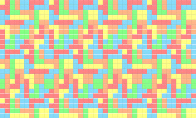 Background image of blocks arranged, material, colorful