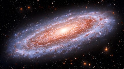 Obraz premium Spiral galaxy in deep space. (33)