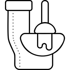 Toilet Clogged Icon