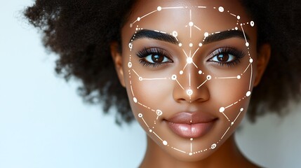 AI Face Recognition Technology.