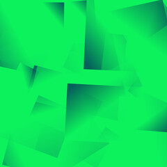 Obraz premium Abstract green gradient squares background illustration, modern design, graphic element