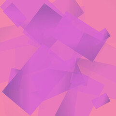 Abstract geometric composition in shades of pink and purple, modern graphic design, digital art