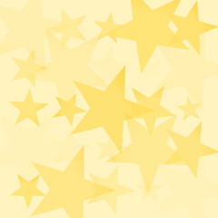 Yellow stars abstract background illustration with a soft and dreamy aesthetic