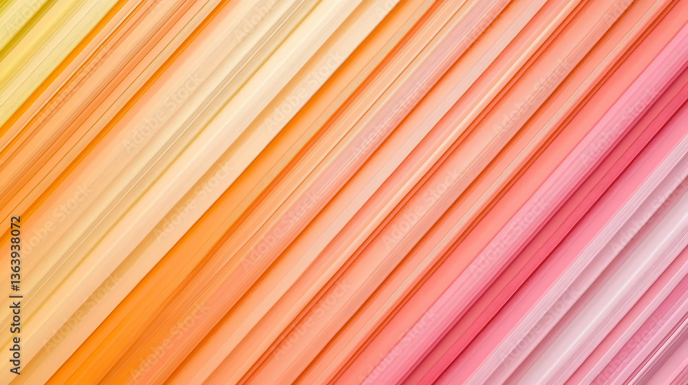 Poster Diagonal Gradient Lines In Soft Pastel Colors