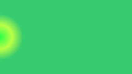 Soft green, hazy yellow circle