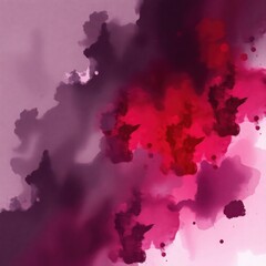 Black dark purple red burgundy wine magenta maroon plum watercolor water. Abstract art colorful background. Chaos daub stain grunge dirty smoke fog.Fantasy dramatic storm night sky with clouds.Design.