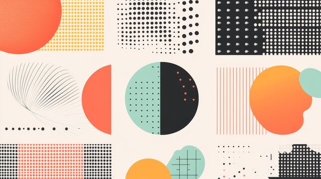 Element design. Shape graphic abstract, motion modern geometric elements, pattern Memphis, layout presentation corporate, logo minimal flat isolated elements, dots and lines. Vector background texture