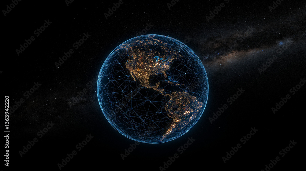 Poster earth from space: a stunning visualization of planet earth as seen from the vast expanse of space, i