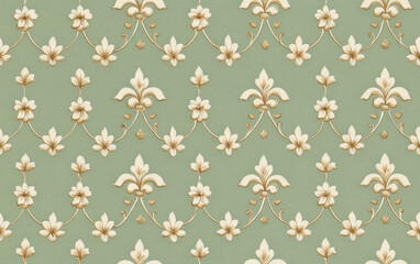 Retro style floral texture art background