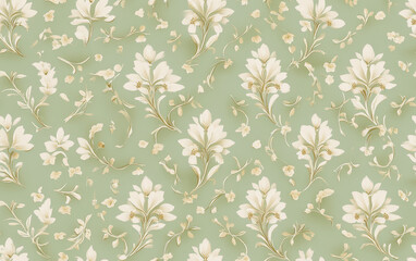 Retro style floral texture art background