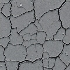 Cracked stone surface. Close-up. Gray abstract grunge background. Banner with gray rock texture. Copy space.