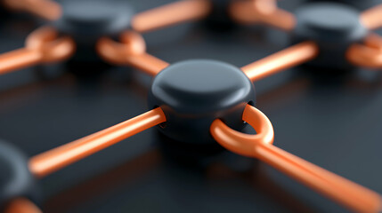 Abstract Network Connections: Dark Spheres and Copper Links