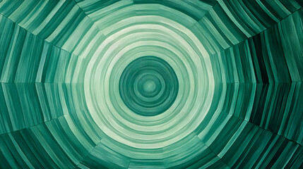  A design of concentric green hexagons with subtle gradients. 