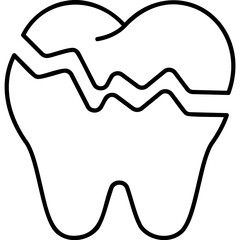 Broken Tooth Icon