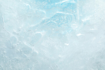 Texture of clear ice as background, closeup