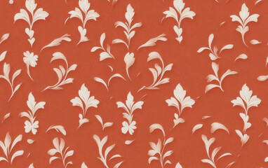 Retro style floral texture art background