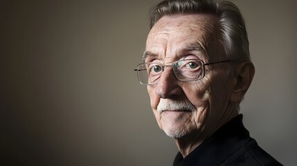 A warm, supportive figure exudes kindness and connection in a serene portrait