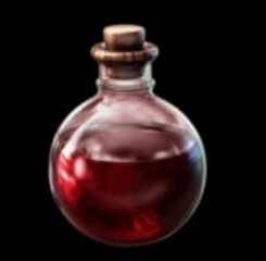 Glass bottle of leuqowed  AI generated 