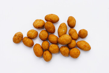 Coconut cream coated peanuts snack