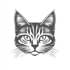 Stylish Cat Face Logo