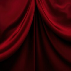 Fototapeta premium Black dark deep red burgundy cherry maroon crimson abstract background. Silk satin velvet fabric. Elegant luxury rich. Curtain drapery fold line wave flow. Romance Valentine Birthday Christmas. Design