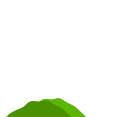 Fototapeta premium Green Mountain Illustration