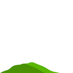 Fototapeta premium Green Mountain Illustration